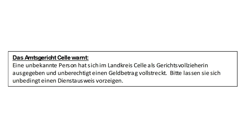 Warnung